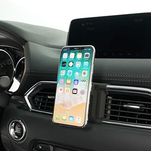 Mazda CX-5 2017-2025 Compatible BEERTE Adjustable Phone Holder – Carbon Fiber Gravity Mount for Secure Smartphone Positioning – Universal Fit for All Devices – Effortless Installation and Enhanced Driving Safety