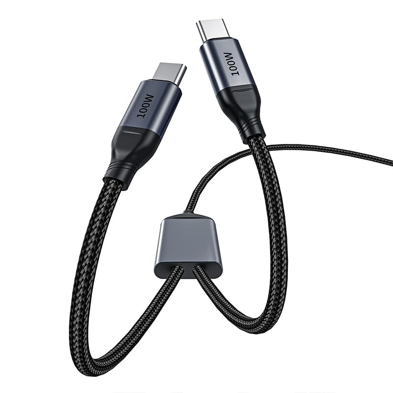 OMNIHIL 3.2 FT USB-C Splitter Cable for Anker Mag Go – Premium Durable Charging and Data Transfer Solution for Multiple Devices at Home or Office – Fast Power Delivery and Seamless Compatibility with USB-C Gadgets