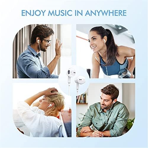 Premium Wired Earbuds for i Phone – Dual-Pack Hi-Fi Stereo Headphones with Integrated Microphone, Volume Control, and Noise Isolation Technology, Ideal for Crystal-Clear Calls and Immersive Audio Experience on i Phone 14/13/12/11/XR/XS/X/8/7/SE, Superior Comfort for Daily Use and Versatile Listening