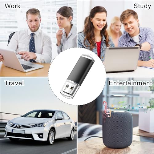 RAOYI 20 Pack 16 GB USB Flash Drive Set – Versatile USB 2.0 Memory Sticks for Effortless Data Storage and Sharing – Sleek Black Design for Home, Office, and Educational Use – Reliable and Portable Pen Drive Bundle
