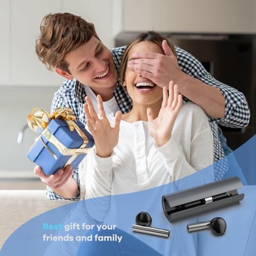 Foxeye Bluetooth 5.4 Advanced Noise Cancelling Earbuds – Ergonomically Designed Wireless Headphones with Touch Controls for Ultimate Comfort and Seamless Connectivity, Ideal for Active Lifestyles and Daily Travel, Compact Charging Case for Enhanced Portability and Quick Access