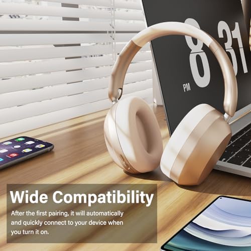 Purple Y05 Wireless Over-Ear Headphones – Unmatched 48-Hour Playtime, Premium Audio Performance, Travel-Friendly Foldable Design, Luxurious Soft Earpads for Ultimate Comfort – Versatile Compatibility & Enhanced Listening Experience