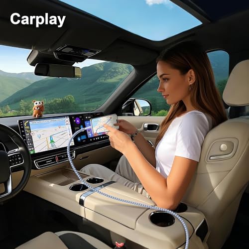 Elevate Your Charging Game with Hian Dier MFi Certified USB C to i Phone Charger – 3.3 FT Fast Charging Cable in Elegant Blue Morandi Pearl Beaded Design for i Phone 14, 13, 12, 11 Pro Max, X, XS, XR – Durable and Tangle-Free Accessory for Style and Performance