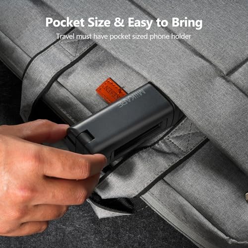 Mii KARE Universal Airplane Phone Holder – Innovative 360-Degree Rotating Smartphone Mount for Ultimate In-Flight Entertainment, Lightweight and Durable Travel Companion for Effortless Viewing on Tray Tables, Perfect for Long Flights and Quick Getaways