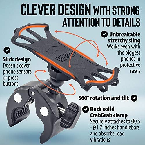 Revolutionary 2025 Universal Phone Mount for Bicycles and Motorcycles – The Ultimate Secure Phone Holder for i Phone & Samsung Devices – Exceptional Stress-Resistant Design with Enhanced Adjustability for Optimal Viewing – Experience Unmatched Safety and Comfort on Every Ride – Your Go-To Bike Accessory for Hands-Free Navigation and Connectivity