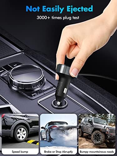 High-Performance Multi-Port Car USB Charger – 135 W Fast Charging with PD 45 W & QC3.0 30 W, Ideal for i Phone 16, 15 Pro Max, i Pad, Samsung S24/S23, Includes 5 FT Cable for Enhanced Flexibility and Compatibility on Road Trips