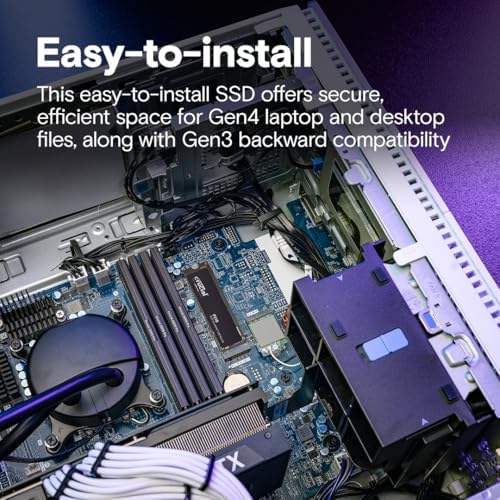 Elevate Your Gaming Experience with Crucial P310 500 GB NVMe M.2 SSD – Blazing Fast 6,600 MB/s Speeds, PCIe Gen4 Performance, and Acronis Backup Included for Ultimate Data Security – Ideal Internal Solid State Drive for Gamers and Creators