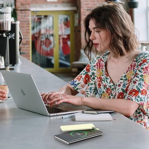 Auskang Slim Power Bank – 5000 m Ah USB-C Portable Charger with Built-in Cable, Airplane Safe Thin Battery Pack for i Phone 16, 15, Samsung, Google Pixel & Android Devices – Ultimate Travel Power Solution for Fast Charging and Enhanced Compatibility