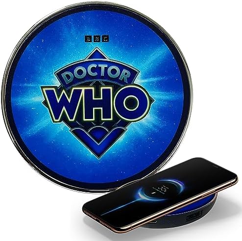 Power Your Devices with Doctor Who Weeping Angel Wireless Charger – Illuminating Portable Power Bank with Backup Battery, Qi Compatibility, and Unique Sci-Fi Design – Ideal for Whovians and Tech Lovers – Versatile Charging for All Your Gadgets