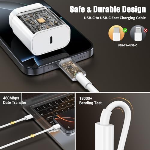 Experience lightning-fast power with the i Phone 16, 15 Pro Max 30 W USB-C Charger Block – the ultimate fast charging solution for your devices. This advanced charger is engineered for efficiency, delivering rapid power-ups to your i Phone 16, 16 Pro Max, 15, 15 Pro Max, 15 Plus, i Pad, and Galaxy S24. Equipped with versatile 3, 6, and 10 FT Type C cables, this charger adapts to your lifestyle, providing the flexibility you need while keeping your devices charged. Enjoy enhanced compatibility with a wide range of electronics, ensuring a seamless charging experience across your tech ecosystem. Constructed from premium materials, this durable charger withstands everyday use, making it an essential companion for your charging routine. Say goodbye to long charging times and embrace the reliability of our fast charging capabilities—stay connected and powered anywhere, anytime with this indispensable accessory. Perfect for home, office, or travel, this charger elevates your power management experience to new heights.