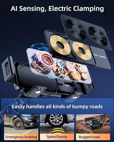 Revolutionary Wireless Car Charger for Samsung Galaxy Z Fold Series & Pixel 9 Pro – Fast Charging Dual Coils with 360° Rotatable Air Vent Mount for Ultimate Convenience and Enhanced Compatibility – Elevate Your Driving Experience with Effortless Hands-Free Power