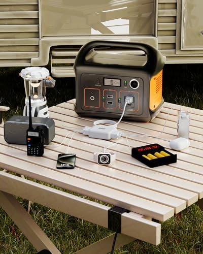 Ultimate 8-Port Fast Charging Station – Compact Multi-Port USB C & USB A Travel Charger for Phones, Earbuds & Tablets – Lightweight, High-Speed Power Hub for Camping & Home Use – Enhanced Safety Features & Universal Compatibility