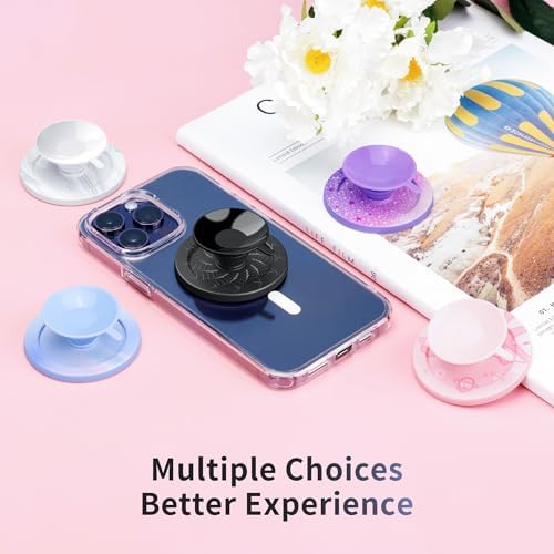 PROfezzion Magnetic Suction Phone Mount Case – Ultimate Hands-Free Solution for i Phone 12-16 & All Smartphones – Perfect for Tik Tok, Vlogging, and Selfie Photography on Smooth Surfaces – Lightweight Silicone Design for Easy Portability and Versatile Usage