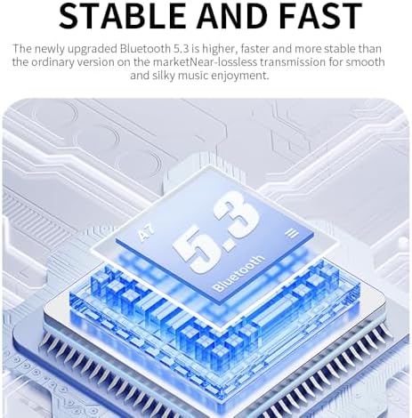 Revolutionary Bluetooth 5.3 Wireless Earbuds with Advanced ENC Noise Cancellation – 20 Hours of Playtime, Ergonomic In-Ear Comfort, Touch Controls, USB-C Fast Charging, IPX4 Water Resistance – Ideal for Music Enthusiasts and Active Lifestyles Seeking Unmatched Sound Clarity and Convenience