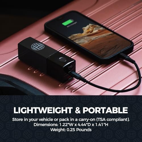 Ultra-Compact HALO Rapid Pack 5000 AC: Dual-Function Power Bank & Wall Charger with Fast USB-A & USB-C Ports | TSA-Approved Travel Essential for Multi-Device Charging | Smart Battery Protection & LED Indicators for Ultimate Convenience
