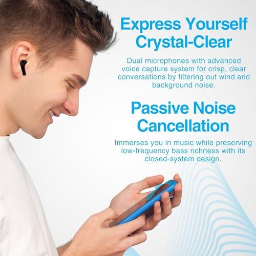 Naztech Xpods PRO True Wireless Earbuds – Advanced Noise Cancelling Sports Earbuds with Touch Control, IPX4 Waterproof Design, High-Definition Sound, Secure Fit for Active Lifestyles, Wireless Charging Case Included – Red Edition for Enhanced Mobility and Performance