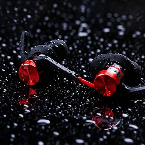 Elevate Your Workout with 1 MORE i BFree Wireless Sport Earphones – Premium Bluetooth CSR In-Ear Headphones with IPX4 Waterproof Protection, Secure Fit Design, and In-Line Remote for Uninterrupted Gym Sessions – Perfect for Running and Fitness Enthusiasts – Dynamic Sound and Comfort in Striking Red