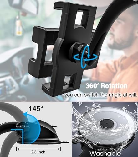 Universal Adjustable Dashboard Tablet Holder for Car – Secure Suction Mount for 4-13″ Devices, Including i Pad Pro, Galaxy Tabs & More – Enhanced Stability for Safe Driving and Entertainment on the Go