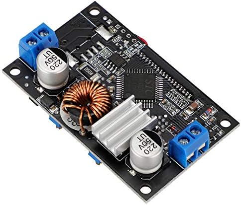 DROK Dual Pack Adjustable DC Voltage Regulator: 24 V to 12 V Step Down Converter with USB Charging Port, Versatile 6 V-32 V Input Range, 5 A Output for Optimal Efficiency and Reliable Power Management Solutions