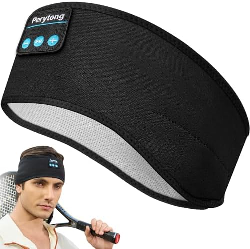 Perytong Wireless Bluetooth Sports Headband Headphones – Ultimate Comfort & Crystal-Clear Sound for Sleep, Yoga & Jogging – Perfect for Insomnia Relief, Meditation, and Easy Device Pairing