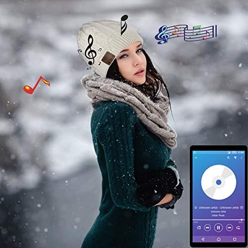 Stay Warm and Tune In: Bluetooth V5.0 Music Beanie for Hands-Free Winter Adventures, Cozy Comfort, and Stylish Outdoor Listening – Perfect Unisex Cap for Active Lifestyles