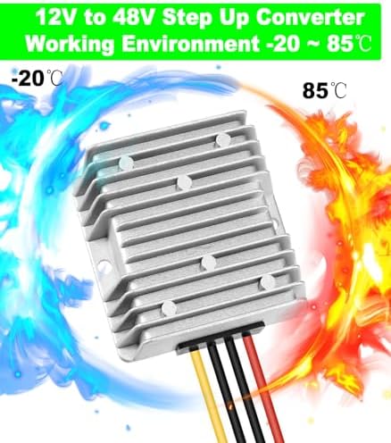 High-Performance 48 V to 12 V DC-DC Step Down Converter by Eagwell – 120 W Power Supply with Built-in Fuse for Maximum Safety – Perfect for Golf Carts, Scooters, RVs, and Marine Use – Reliable Voltage Reduction for Enhanced Device Efficiency and Versatility