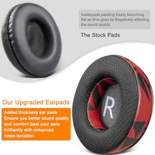 Premium SOULWIT Mesh Earpads for JBL Synchros E50, E50 BT, S500, S700 Wireless Headphones – Ultimate Noise Isolation and Comfort Upgrade in Stylish Black Gold – Durable Replacement Cushions for Enhanced Audio Experience