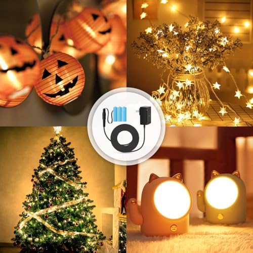 Lenink AC Power Supply Adapter – Ultimate AA Battery Replacement for LED Lights and Decorative Applications, Offering Enhanced Compatibility, Energy Efficiency, and Sleek Design for Seamless Power Solutions