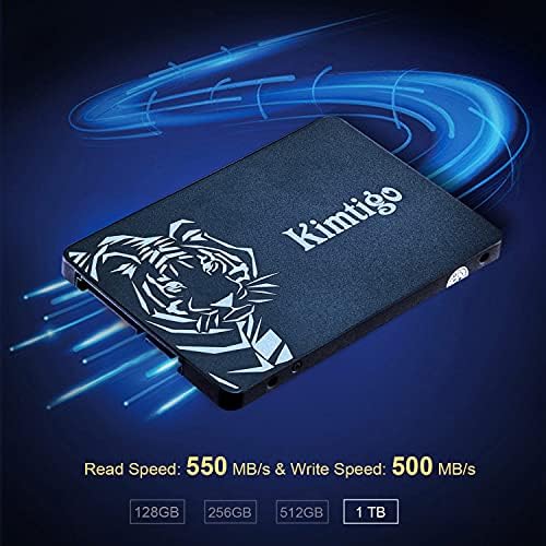 Transform Your Computer with Kimtigo’s 1 TB 2.5″ SATA III Internal SSD – Unleash Blazing-Fast Data Speeds Up to 550 MB/s with Advanced 3 D NAND Technology for Superior Performance and Reliability, Perfect for Effortless Multitasking and Swift File Transfers
