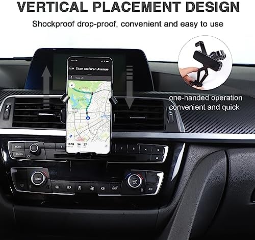 LLKUANG BMW-Specific 360-Degree Magnetic Phone Mount – Premium Car Holder for 3 & 4 Series M3 M4 F30 F31 F32 F33 F34 F36 F80 F82 F83 – Elevate Navigation & Hands-Free Communication with Secure, Stylish Dashboard Integration