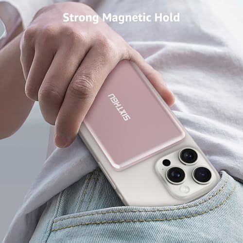 Ultra-Thin Magnetic Wireless Power Bank 5000 m Ah – 20 W Fast Charging Portable Charger for i Phone 16/15/14/13/12 Series – Effortless Snap-On Connection & USB-C Compatibility for On-the-Go Power Solutions