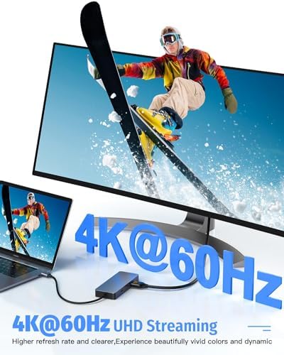 Enhance Your Digital Workflow with the Premium 6-Port USB-C Ethernet Hub – Unleash 10 Gbps Data Speeds, Stunning 4 K@60 Hz HDMI Output, and 100 W Power Delivery for Mac Book, Dell, Lenovo, i Phone 15 & Pro Max – Ideal for Professionals Seeking Seamless Connectivity and Versatile Performance!