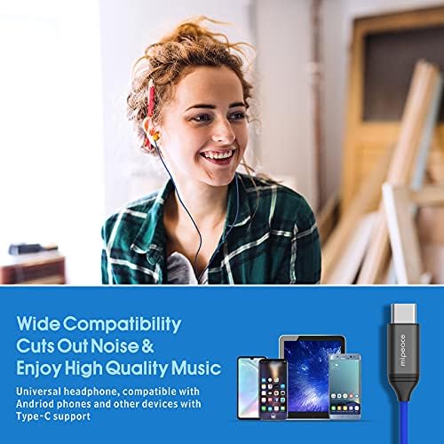 MIPEACE USB Type C Ear Plug Headphones – Noise-Reducing Earbuds for Industrial Use, Ergonomic Comfort for Construction Professionals, Enhanced Sound Isolation for Workplace Safety, Lightweight & Durable Design, Ideal for All-Day Wear