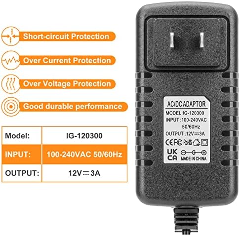 Efficient 12 V 3 A XT60 Plug AC to DC Power Adapter – Optimal Charging Solution for RC Li Po Batteries with Enhanced Compatibility for UP-S6 Balance Charger and More, Compact Design for Portability and Durability
