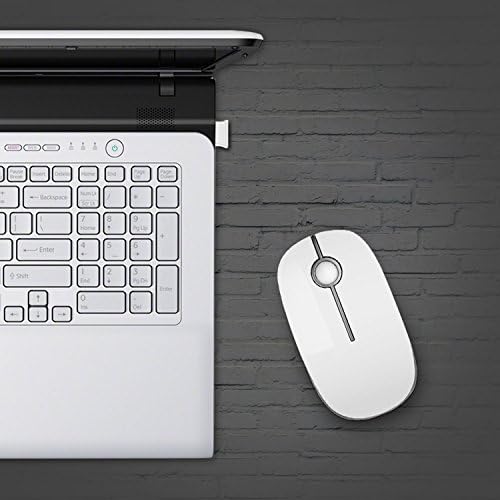 Sleek Vssoplor Wireless Mouse – Ultra-Slim Silent Optical Companion for Laptops & PCs | 2.4 GHz Nano Receiver, Perfect for Quiet Workspaces & Travel | Enhanced Compatibility for Windows, Mac & Linux