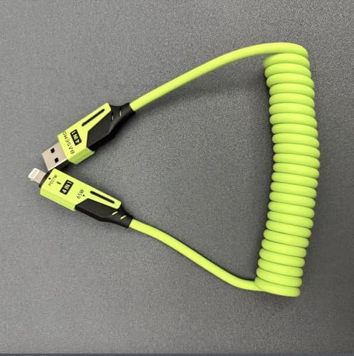 4-in-1 Supercharging Cable for Apple Devices – High-Speed USB-C & Type-C Charging Solution with Durable Spring Wire Design for Mac Book, i Pad, i Phone – Portable Multi-Functional Charging Accessory for Effortless Power Delivery