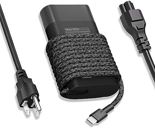 High-Efficiency 65 W HP USB-C Laptop Charger for Elite Book, Spectre, Envy, Chromebook – Rapid Power Delivery with Universal Compatibility and Travel-Friendly Design – Ideal Replacement Adapter for Seamless Connectivity and Performance