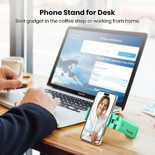 2 Pack Klearlook Universal Airplane Phone Holder – 360° Rotating Airplane Phone Mount for Travel, Desk & Flight Use | Handsfree Adjustable Phone Stand | Travel Essentials Accessories – Enhanced Compatibility and Speed
