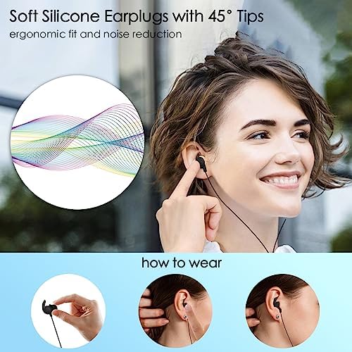 Hmusic USB-C Sleep Earbuds – Ultra-Comfortable Noise Isolation Earphones for Side Sleepers, Meditation, and Air Travel – Lightweight Silicone Design with Integrated Mic for Insomnia Relief and Ultimate Relaxation – Ideal for Enhanced Serenity and Peaceful Rest