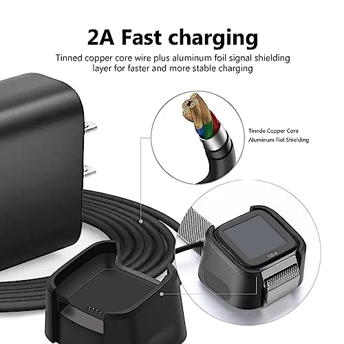 Ultimate Fast Wall Charger for Fitbit Inspire 2 & Ace 3 – Quick USB Charging Cable for Kids’ Fitness Trackers – Enhanced Compatibility & Lightning Speed for Active Lifestyles – Reliable Power Solution for Home, School & Travel