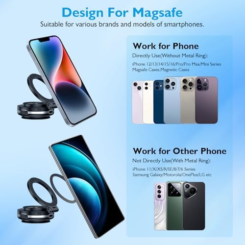 Revolutionize Your Driving Experience with the Electric Vacuum Magnetic Car Phone Mount – 360° Rotating Holder for Optimal Viewing, Universally Compatible with All Phones, Strong Suction for Smooth Surfaces, Effortless Installation & Enhanced Safety in Every Journey – Sleek Black Design for Any Car Interior