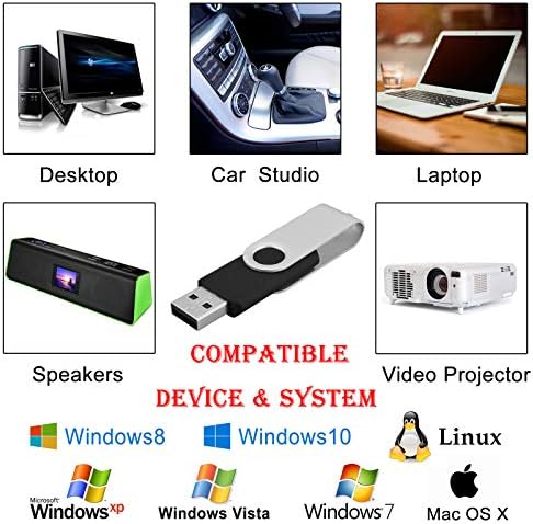 KOOTION 10 Pack USB 3.0 32 GB Flash Drive – Ultimate High-Speed Portable Memory Stick for Effortless File Storage and Transfer, Sleek Black Design for Professionals and Students