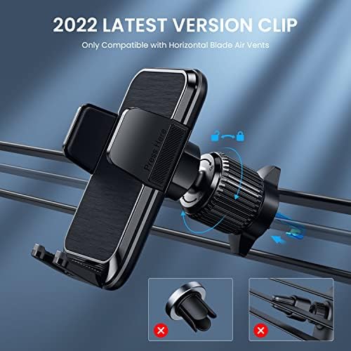 Qifutan Premium Anti-Shake Car Phone Holder with Long Arm Design – Universal Dashboard & Windshield Mount for All Smartphones, Enhanced Stability & Safety for Hands-Free Driving, Black