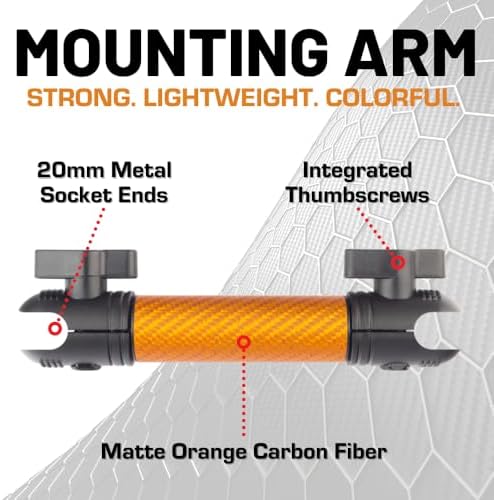 Revolutionary Bulletpoint Dash Mount with 5.9″ Adjustable Carbon Fiber Arm – Universal Compatibility for i Phone & Android Smartphones – 20 mm Ball Joint for Enhanced Stability and Safety – Ideal for Drivers Seeking Seamless Integration and Distraction-Free Navigation