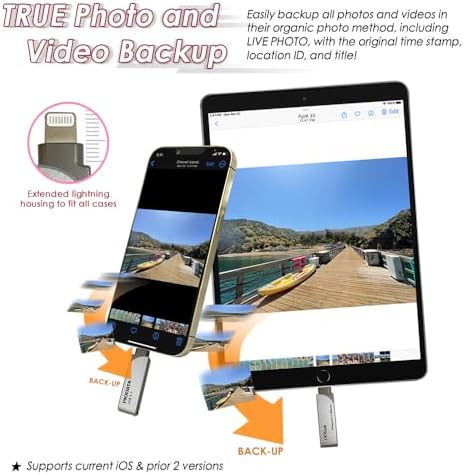 Revolutionize Your Storage with the i Xflash 256 GB Lightning Flash Drive – Apple MFi Certified USB 3.1 for i Phone & i Pad – Fast Data Transfer, Versatile Compatibility with Windows/Mac, Perfect for Hi-Res Audio and Media Backup