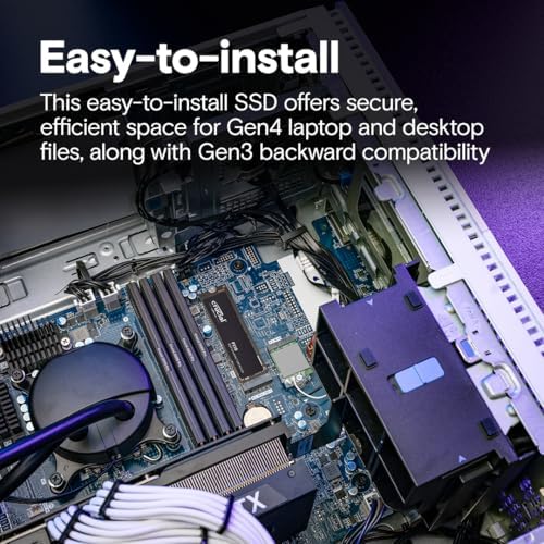 Elevate Your Gaming Experience with Crucial P310 500 GB NVMe M.2 SSD – Blazing Fast 6,600 MB/s Speeds, PCIe Gen4 Performance, and Acronis Backup Included for Ultimate Data Security – Ideal Internal Solid State Drive for Gamers and Creators