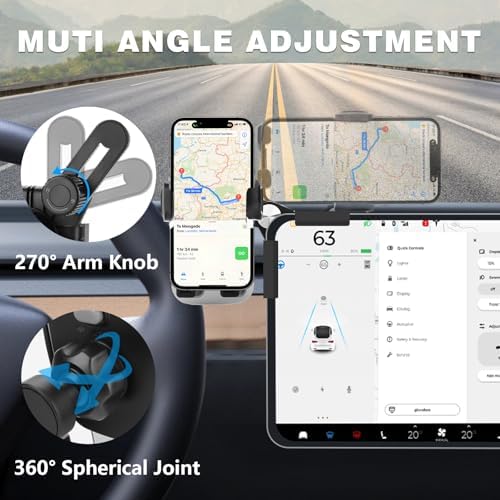 Mag Safe Magnetic Phone Mount for Tesla Model Y & Model 3 (2024) – Non-Adhesive, Universal Fit, Effortless Installation, Enhanced Safety & Style – Ultimate Accessory for Your Tesla Driving Experience
