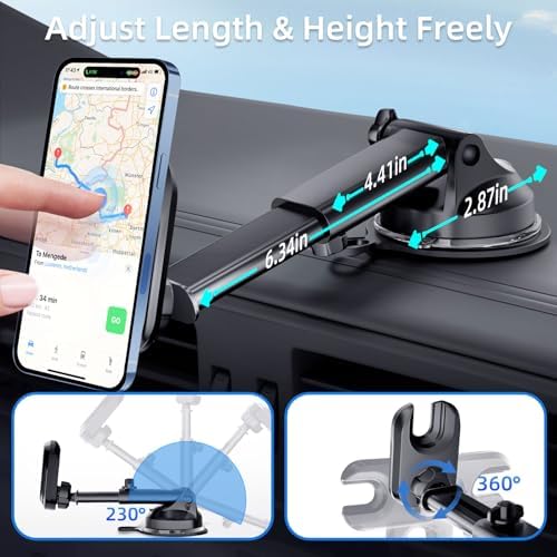 Revolutionary Pop-Tech Car Phone Mount: Adjustable Suction Cup Holder for Pop Socket – Hands-Free Dashboard & Windshield Stand for i Phone & Samsung Devices – Ultimate Safety & Convenience on the Road