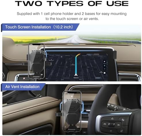 Premium Adjustable Car Phone Holder for Chevrolet Suburban 2021-2024 – Tailored 10.2-Inch Screen Mount for Optimal Hands-Free Use, Ultra-Stable Design Compatible with All Smartphones – Elevate Your Driving Safety and Convenience