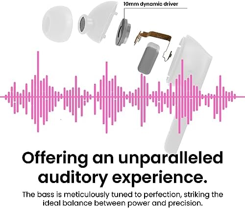 MOOR Premium Bluetooth 5.2 Wireless Earbuds with Advanced Hybrid Noise Cancellation – 30 Hours Playtime & Deep Bass for Immersive Sound – IPX5 Waterproof Design Ideal for Sports and Work – Ultra-Lightweight Comfort with Built-in Microphone for Crystal-Clear Calls – Switch Between ANC and Transparency Modes for Ultimate Audio Control